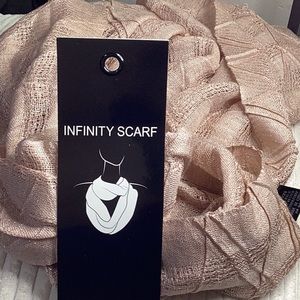 Blush scarf with sparkle